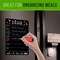 Weekly Meal Planner Magnetic Dry Erase for Refrigerator 8.5x12 Inch Magnetic Chalkboard Menu for Fridge Magnet Dry Erase Chalk Board Kitchen Blackboard Meal Prep Planner Black Meal Planner